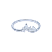 Mountain Crystal Silver Ring NSR-4201